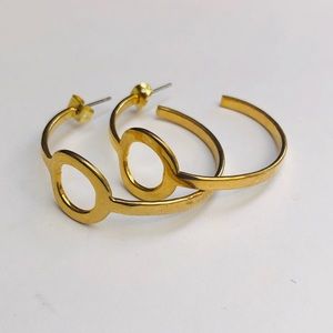 Sundance Brass Open Circle Hoops